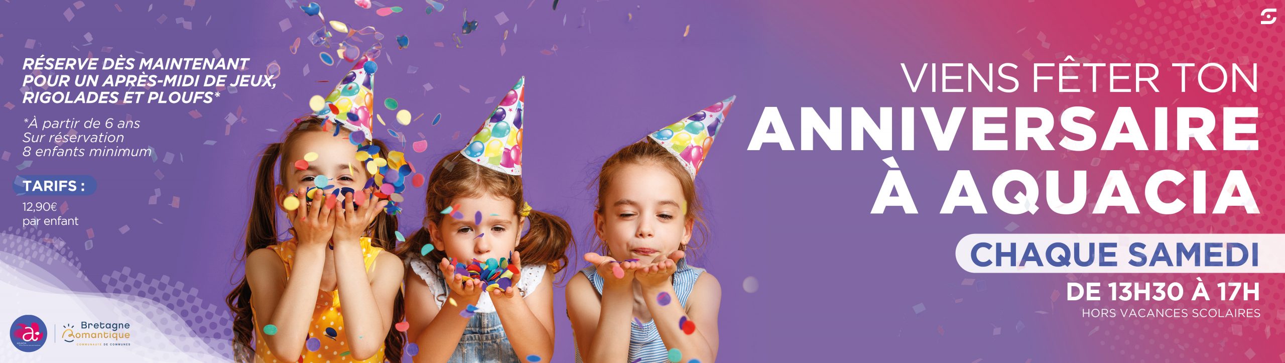 VIENS FÊTER TON ANNIVERSAIRE À AQUACIA